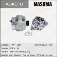 ��������� Masuma, Hyundai / G6DB (14V/130A) Masuma ������� AL-K310 | �������� �� ��, ������, 5 ����� | �������� �� 12 ��� | ������ � ������� | �������...