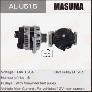 ��������� Masuma, FORD / Duratorq TC 2.2 (14V/150A) Masuma ������� AL-U515 | �������� �� ��, ������, 5 ����� | �������� �� 12 ��� | ������ � �������...