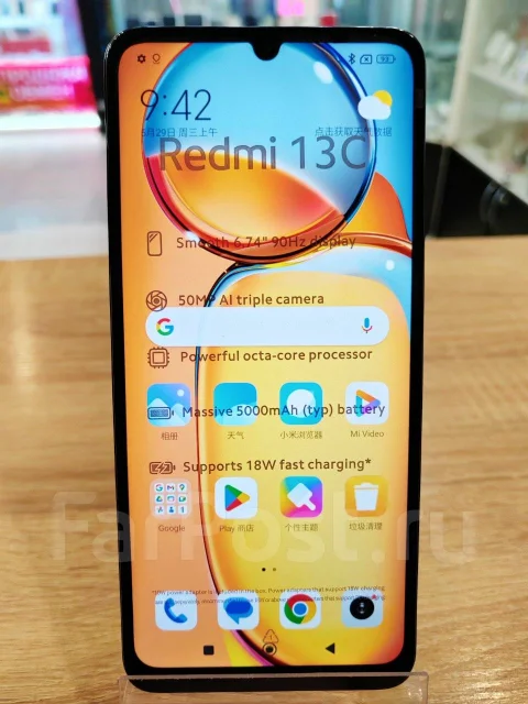 Xiaomi Redmi 13C. �����, 256 ��, ������, 3G, 4G LTE, Dual-SIM, NFC ����