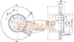 ���� ��������� �������� Peugeot Citroen C5 III 08-14, Peugeot 407 04-11, 508 II 18-, Expert 07-16 Fremax ���. BD4755 BD4755 ����