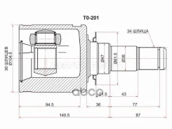 ���� (�������/ �����) Toyota Land Cruiser (J200) 07-21 / Lexus LX 07-23 Sat ���. TO-201, �������� TO201 ����