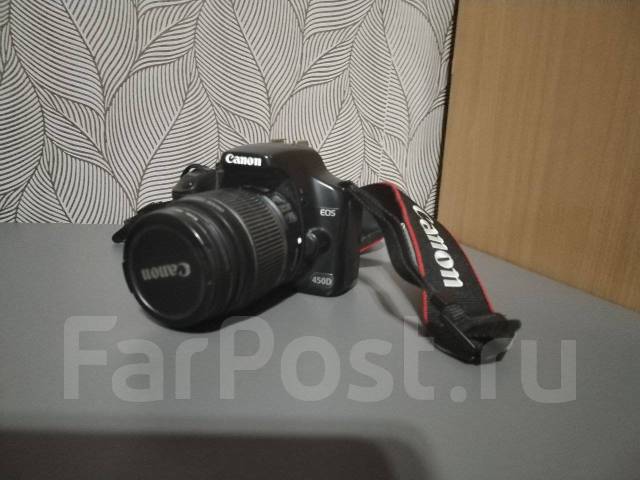 Фотоаппарат, Canon EOS 450D, б/у, в наличии. Цена: 5 000₽ во Владивостоке
