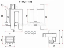 ������� ��������� Mitsubishi L200 96-16 / Pajero 91-06 6G72;6G74 Sat ���. ST-MD314582 STMD314582 ����