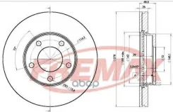 ���� ��������� �������� Mazda 3 03-14, Mazda 5 05-10 Fremax ���. BD3272 BD3272 ����