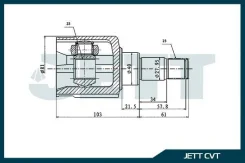 ���� ���������� JETT V40-8133 V408133 ����