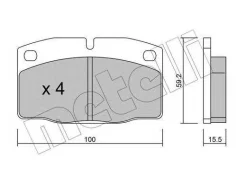 ������� ��������� �������� �������� OPEL Kadett E/Omega A [178Metelli2200440] 2200440 ����