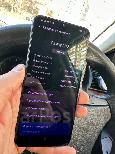 Samsung Galaxy A30s. �/�, 32 ��, �����, 3G, 4G LTE, Dual-SIM, ����������, NFC ����