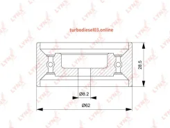 ����� �������� ����� ��� Lynxauto PB1308 PB1308 ����