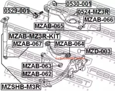 ����� ������, ��� ����/��� Febest 0524MZ3R 0524MZ3R ����