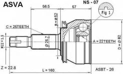 ���� �������� 22x52x25 ASVA Asvans07ASVA NS07 ����