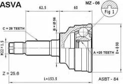 ���� �������� 25x56x26 ASVA Asvamz06 MZ06 ����