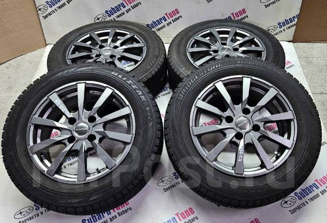 Диски Eurotech R15 6.0 +25 4x108 + шины Bridgestone 185/65R15, 15", 1 ...