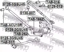 ���� � ������������ /������ ������ /����� Febest /Toyota Harrier Venza 2003- Lexus RX; 0129-013; 4840948020 90178A000 1484090E010 Febest 0129-013 0129...