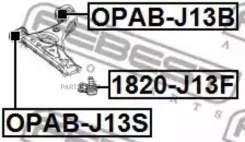 ����������� ��������� ������� ������ | ��� ����/��� | Febest OPAB-J13B OPABJ13B ����