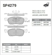 ������� �������� �������� ��� LAND Rover Discovery Sport 15-, Evoque 11- SP4279 SP4279 ����
