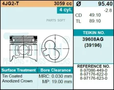 ������ (�-� 4��) STD 4JG2-T 95,4/2,5/2/4 d=34 39608AGSTD ����