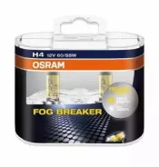 �������� ���� H4 12V 60/55W P43t FOG Breaker +60% ������ �����, 2600� 2��. (1�-�) 62193FBRHCB ����