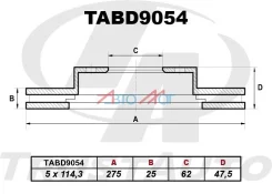 ��������� ���� FR 43512-22220, ������ �������� TABD9054 ����