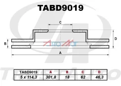 ��������� ���� FR 43512-42010, ������ �������� TABD9019 ����
