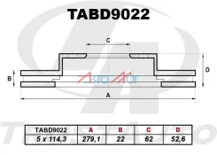 ��������� ���� FR 43512-28070, ������ �������� TABD9022 ����