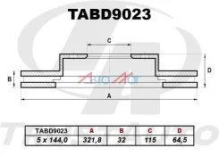 ��������� ���� FR 43512-60140, ������ �������� TABD9023 ����