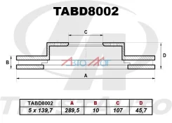 ��������� ���� FR 55211-60A00, ������ �������� TABD8002 ����