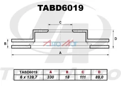 ��������� ���� RR 43206-VC200, ������ ������ TABD6019 ����