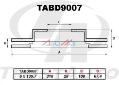 ��������� ���� FR 43512-35321, ������ �������� TABD9007 ����