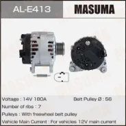 ��������� Masuma, Volkswagen / AZZ, BAA, BKJ, BMV, BMX, BRJ (14V/180A) Masuma ALE413 ����