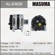 ��������� Masuma, AUDI / AXX, BPY, BWA, CCTA, CCZA (14V/180A) Masuma ������� AL-E409 | �������� �� ��, ������, 5 ����� | �������� �� 12 ��� | ������ �...