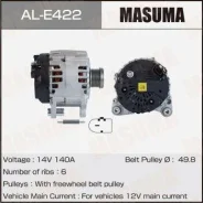��������� Masuma, AUDI / CAXA, CNVA, CAVG, CTHG (14V/140A) Masuma ������� AL-E422 | �������� �� ��, ������, 5 ����� | �������� �� 12 ��� | ������ � ��...