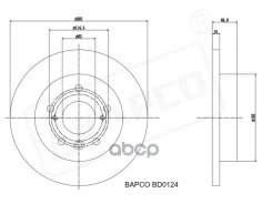 ���� ��������� �������� Lada 2112 R14. ������ ����� Bapco ���. BD0124 BD0124 ����
