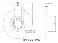 ���� ����. ����. ���� �����. LADA 21111. 2112. Granta. ��������������� Bapco ���. BD0007 BD0007 ����