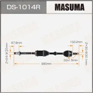 ������ � ����� Masuma DS-1014R 43410-33360 ����