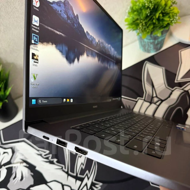 Huawei MateBook D 15. 15.6", 4,5����, ��� 8 ��, ���� 256���, WiFi: 1, Bluetooth: 1, ����������� �� 6��. ����