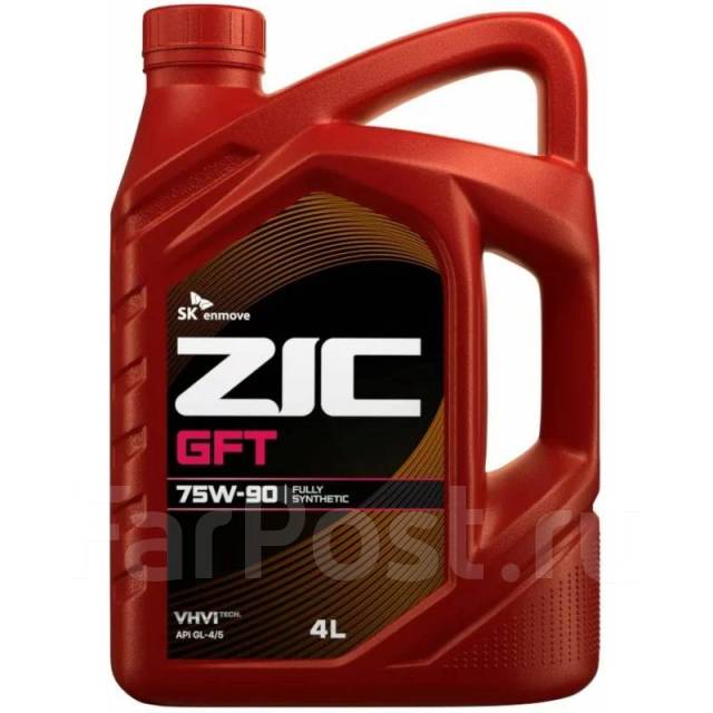 Масло трансмиссионное ZIC GFT 75w90, синтетическое, API GL-4/GL-5/MT-1 ...