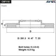   Advics, . C6F110B C6F110B 