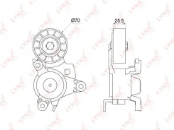 ���������� ������������� ����� Citroen C4/C5/C8 2.0 06- / Peugeot 307/407/607 1.8-2.2 04- Lynxauto PT3230 PT3230 ����