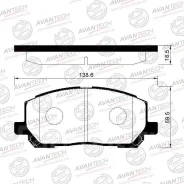 ������� 04465-48020, /SP1384(Hi-Q)/SN884(Advics) /GP-02218, AN-658WK, PN-1457, 04465-48030, ACU20-25/MCU20-25 00-04 JBN-2218-NA AV1034 ����