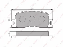 ������� ��������� �������� BD-7523 ��� Toyota ������ ������������� Lynxauto ������ 04466-33090 04466-33130 04466-33140 04466-48020 D-2219 AN-659 PF-14...