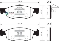 ������� ��������� FIAT Doblo/Palio/Punto/Strada 1.2-1.9 99- �������� Sangsin Brake SP1198 SP1198 ����