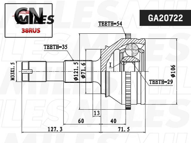     ABS FIAT Ducato Russia 2008- GA20722 GA20722 Miles GA20722 GA20722 
