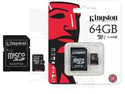 ����� ������ MicroSDHC 64GB Class 10 Kingston Canvas Select Plus A1 100MB/s + SD ������� ����