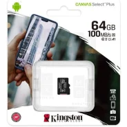 ����� ������ MicroSDHC 64GB Class 10 Kingston Canvas Select Plus A1 100MB/s ��� �������� ����
