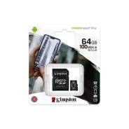 ����� ������ MicroSDXC 64GB Class 10 Kingston Canvas Select Plus A1 100MB/s + SD ������� ����