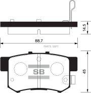 ������� ��������� �������� Honda CR-V/FR-V 1.7/2.0 02/Stream 1.7/2.0 01 SP1368, ������ �������� SP1368 ����