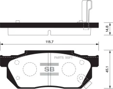 ������� ��������� �������� Honda Civic 1.3-1.6 87-91/1.3 16V 91-95 SP1462 SP1462 ����
