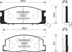 ������� ��������� �������� Toyota Liteace 1.5/1.8D/2.0D 85-92 SP1464 SP1464 ����