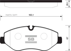 ������� ��������� Mercedes Sprinter 95/VITO 03/Volkswagen Crafter 06 �������� SP1622 SP1622 ����