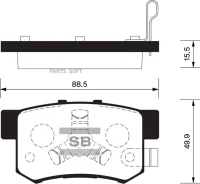 ������� ��������� �������� Honda CR-V/FR-V 1.7i/1.8i/2.0i/2.2CTDi 02 SP2116, ������ �������� SP2116 ����